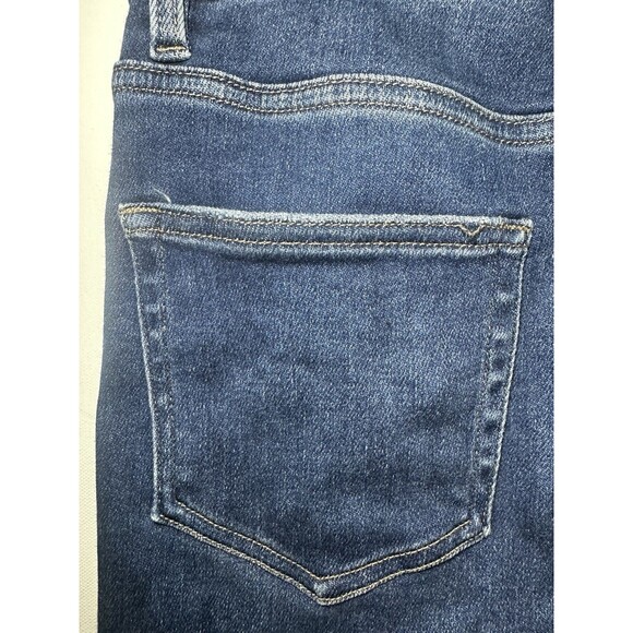 Vervet Blue Jeans Straight Leg Stretch Women’s Size 29 Raw Hem Dark Wash Denim‎ - Picture 4 of 14